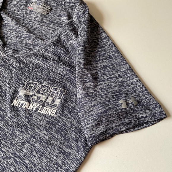 PENN STATE Nittany Lions Top Semi-fitted Heatgear Top Under Armour PSU Fan Sz S - Picture 4 of 11